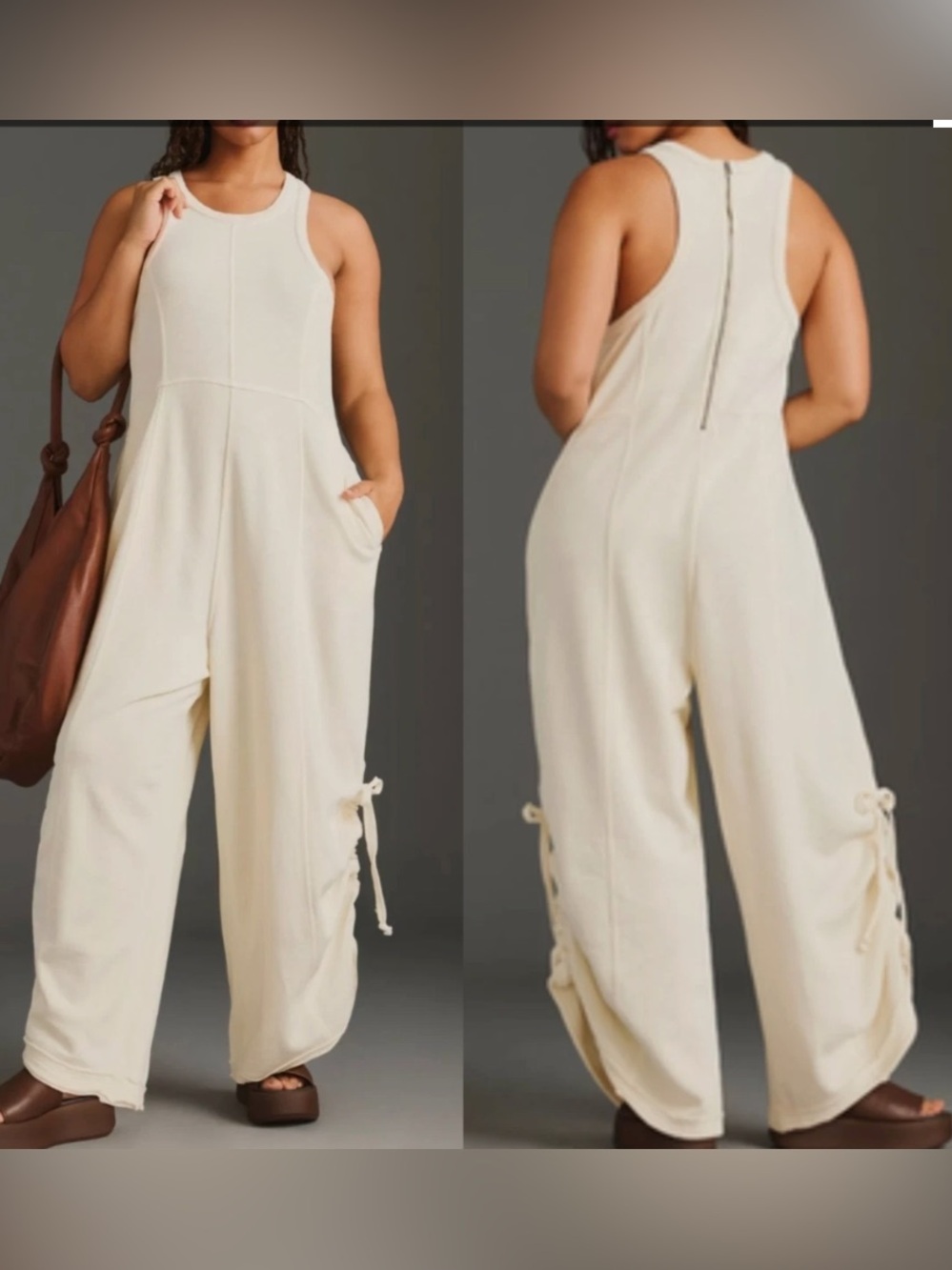 NWT Daily Practice by Anthropologie Horizon Wide Leg Jumpsuit